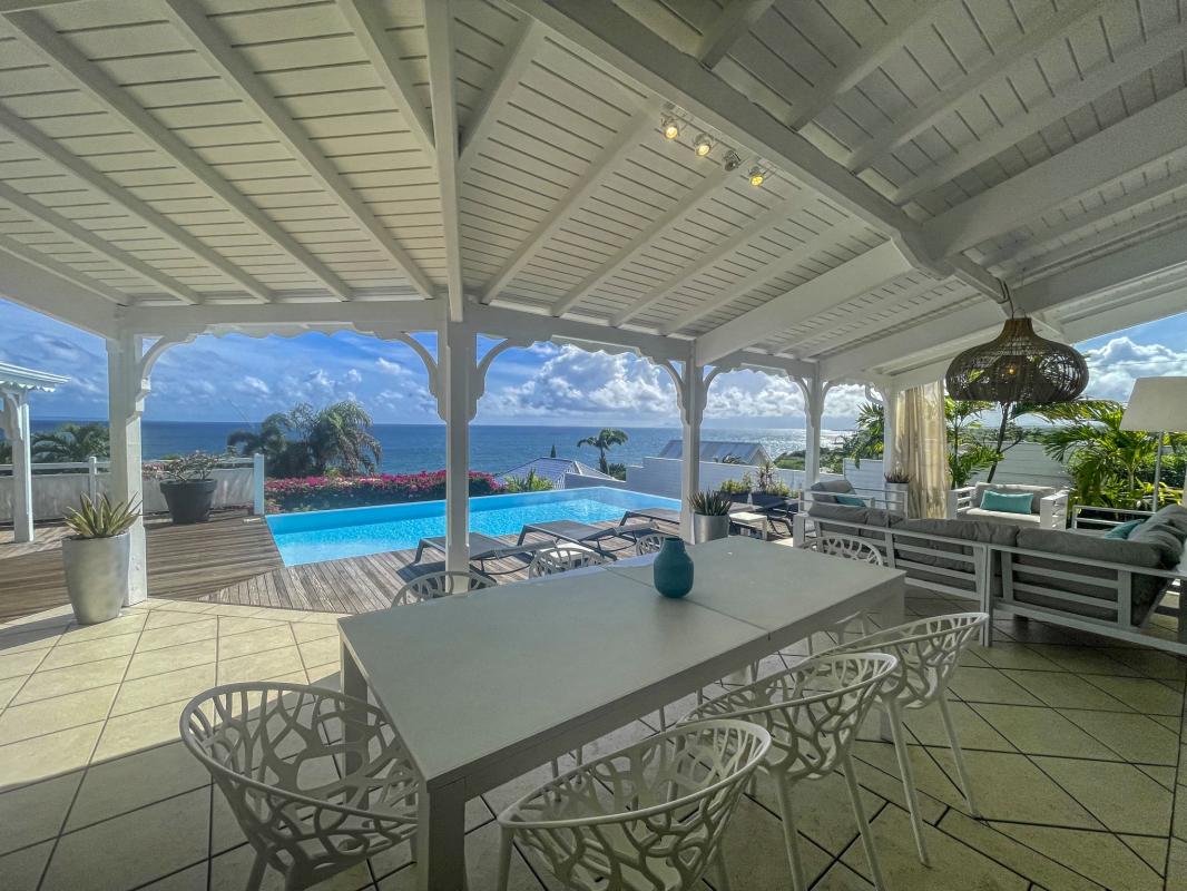 10.Location villa piscine vue mer Ste Anne Guadeloupe_Terrasse